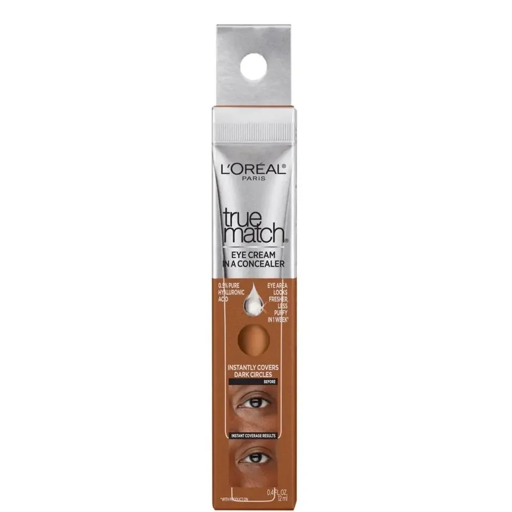Lot of 2 -L'Oréal Paris True Match Eye Cream New Concealer Deep Profond N9-10